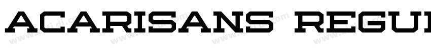Acarisans Regular字体转换